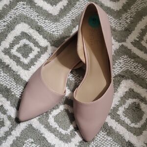 NIB Naturalizer Tennessee D'Orsay Flats in Nude